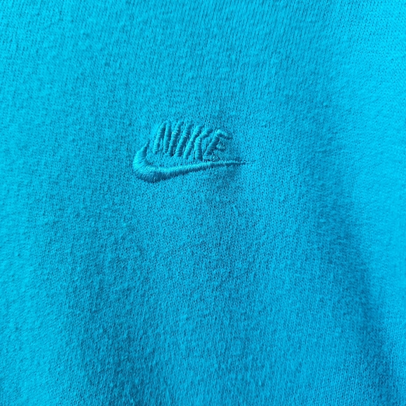 Vintage, 90s, Nike Full Zip Sweatshirt Jacket in Teal - Picture 7 of 10